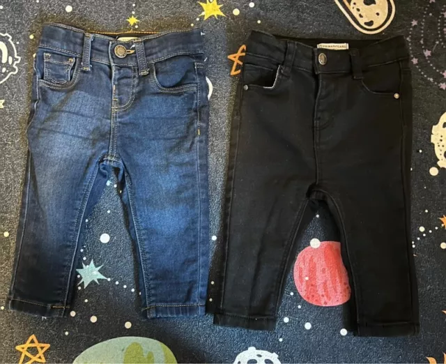 Baby Boy Jeans x 2. Age 6-9 months