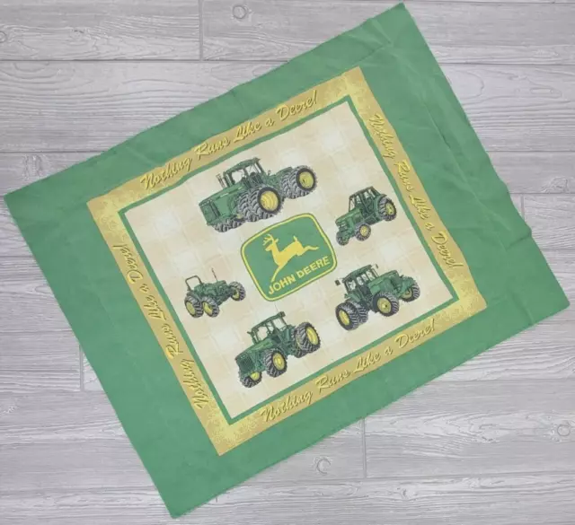 Vintage John Deere Standard Pillow Case Nothing Runs Like a Deere Tractor Farm