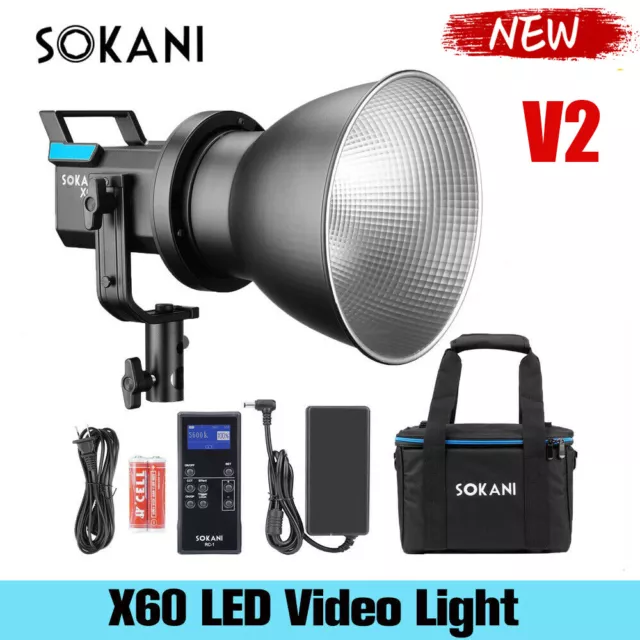 Sokani X60 Version 2 Video Light 80W 5600K Outdoor Photography Daylight Lighting