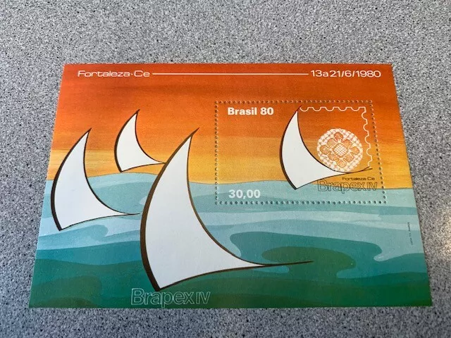 Briefmarken Brasilien: Block von 1980 postfrisch - Brapex- Fortaleza - Boote