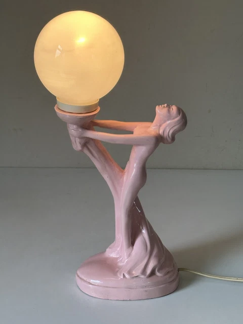 Lampe Vintage Années 70 - Magma, Figurine Clown Kitsch, Pour Chambre Ado