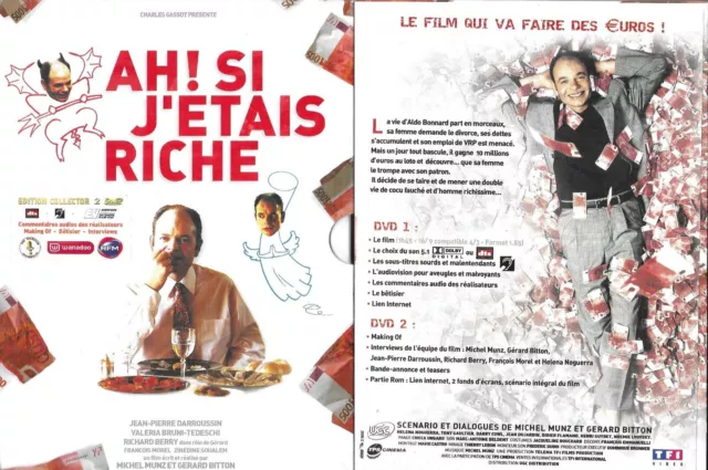 AH ! SI J' ETAIS RICHE avec JEAN PIERRE DARROUSSIN  ( 2 DVD ) / NEUF EMBALLE