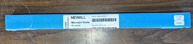 NEWALL MICROSYN 10 MICRON LINEAR ENCODER SCALE MS200255 TRAVEL: 255mm 10 INCH