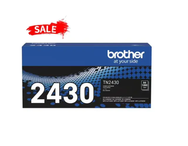 Brother TN-2430 Genuine Toner Cartridge Black HL-L MFC-L Mono Laser Printers