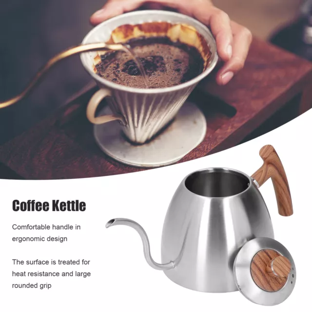 Gooseneck Kettle Durable Rustproof Pouring Kettle Ergonomic Handle Modern