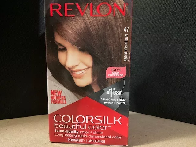 Revlon Colorsilk Beautiful Color, Permanent Hair Dye with Keratin, 100% Gray Coverage, Ammonia Free, 98 Light Golden Brown - wide 4
