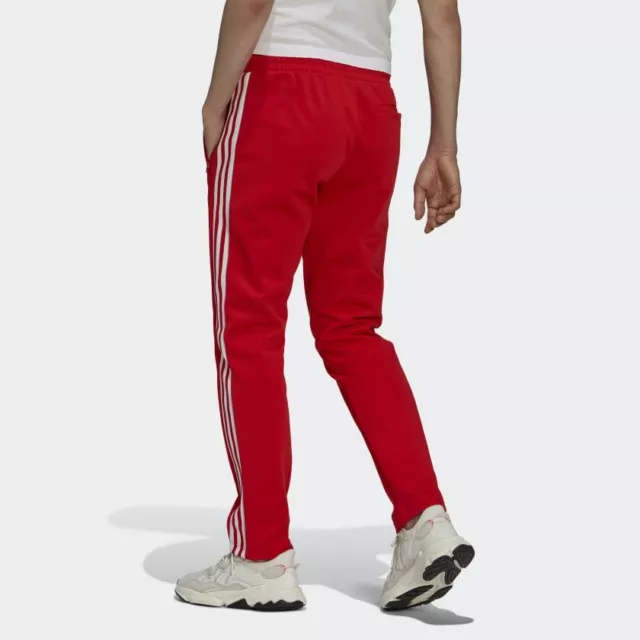 adidas Originals Adicolor Classics Beckenbauer Tracksuit Bottoms Vivid Red Small 2