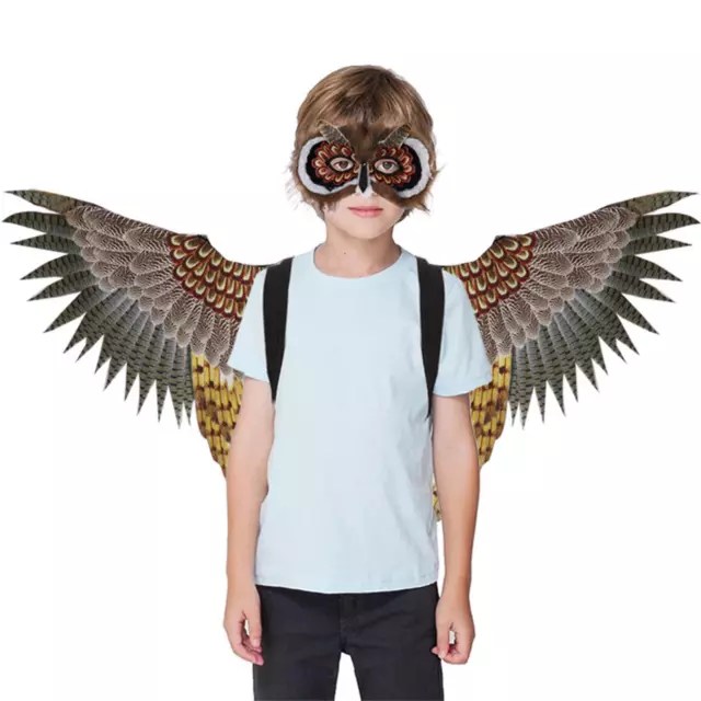 Bird Wing Child Kid Costume Accessories 3D Owl Wing for Festival Halloween