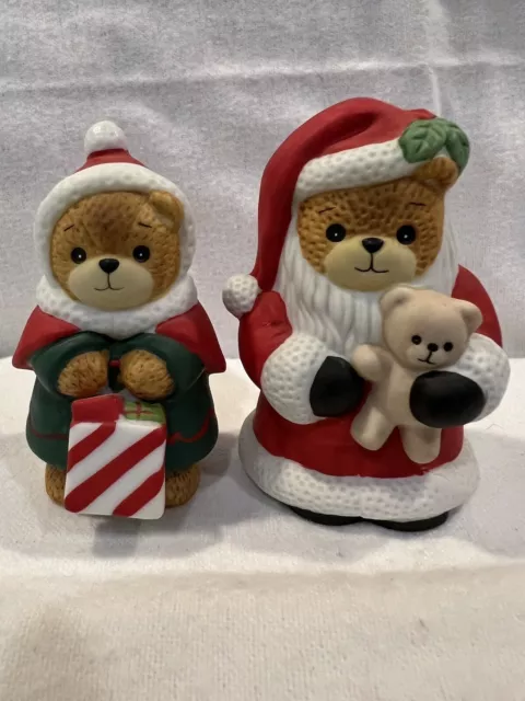 Vtg Lucy & Me Christmas Santa w/Bear & Christmas Mom Shopping. Lucy Rigg