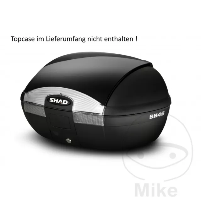 Deckel Zierdeckel für Topcase SHAD SH45 schwarz metallic