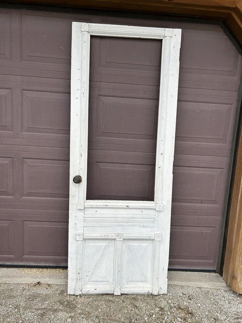 Antique Vintage Wood Entry Door
