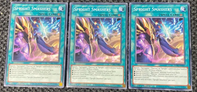 Yugioh - 3x Spright Smashers - POTE-EN057 - Common - 1st Edition