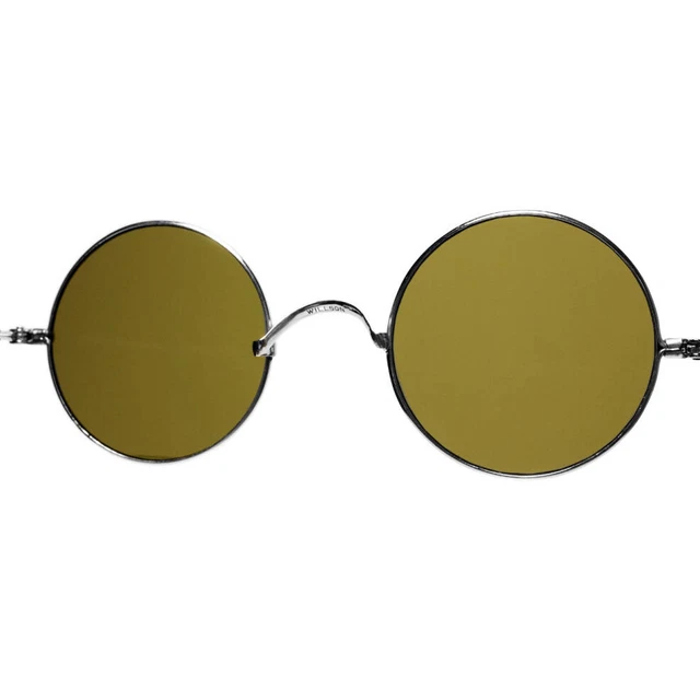 Beautiful Unused Dead 1930 s USA Vintage WILLSON Glass Lenses Round Glasses Ro