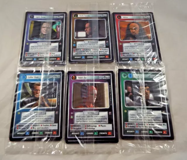 Star Trek Ccg Second 2Nd Anthology Complete Set Of All 6 Different Frontage Pack