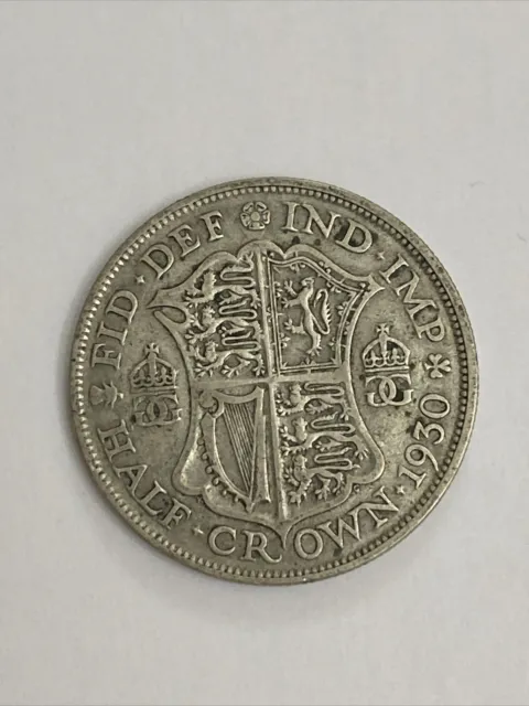 1930 Halfcrown George V British Coin