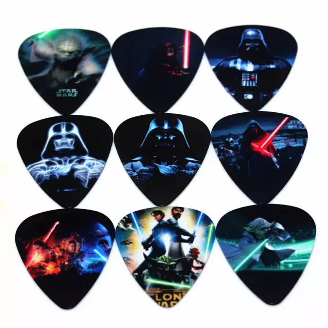 STAR WARS GUITAR PLECTRUMS PICKS x 5 - 0.71MM - FREE DELIVERY