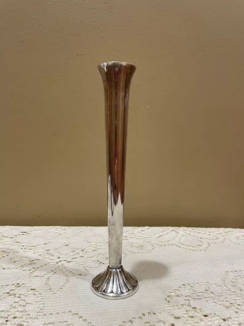 Silver (? Plated) Bud Vase