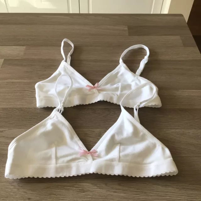 John Lewis Anyday Girls Bra Size 30A Pack Of 2