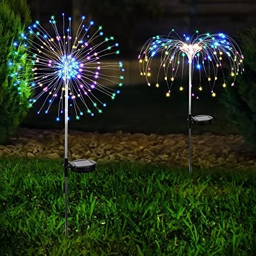 BrizLabs Feu d'Artifice Solair 2 Pièces 120 LED Lumières Solaires de Jardin F...