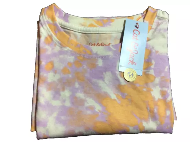 NWT Cat & Jack Tie Dye Tank Top Orange Lilac Sizes XS - XL