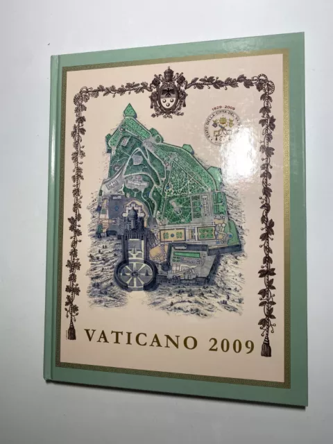 2009 Vaticano Libro Annata Folder Album Ufficiale Completo
