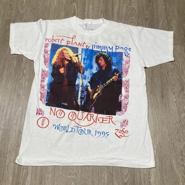 VINTAGE LED ZEPPELIN Shirt XL 90s Jimmy Page Robert Plant Band Concert ...