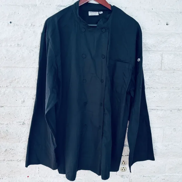 Chef Works Chefworks XL  Black Vented Button Up LongSleeve Uniform