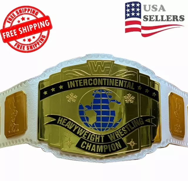 Intercontinental Heavy Weight Championship Replica Tittle Belt White Strap 2MM