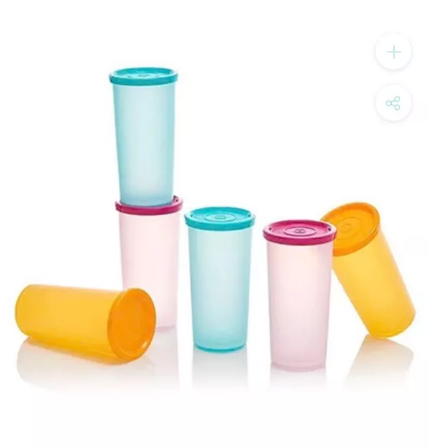 Tupperware Mini Tumblers - 175ml - Set 6 - Brand New