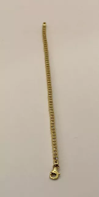 Bezauberndes Tennisarmband GOLD 585/14k mit Zirkoniasteinen