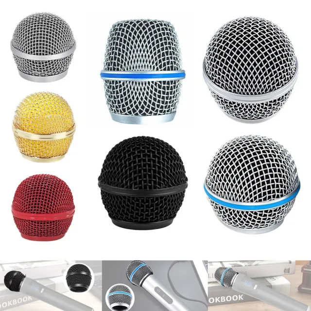 Grille de remplacement en acier conçue pour Shure Beta et pour 58 microphones