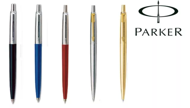 Parker Jotter Ball Point Pen Black, Blue, Red Gold Silver CT GT Black / Blue ink