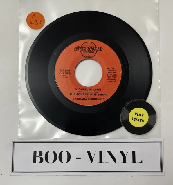 The Johnny Otis Show - 7” Funk Soul blues vinyl record VG+ Condition