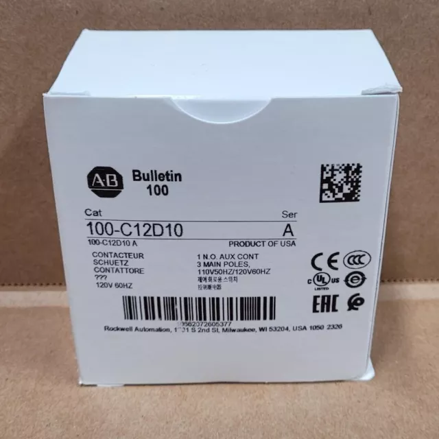 Allen-Bradley 100-C12D10 Contactor