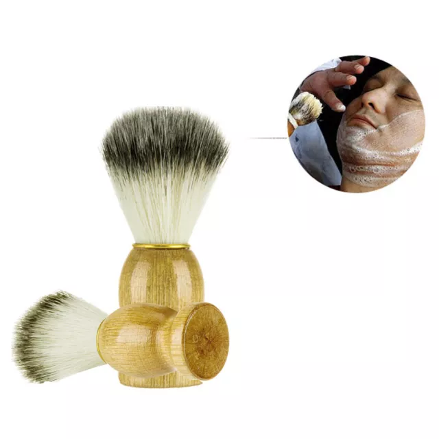 Men Shaving Bear Brush Best Badger Hair Shave Wood Handle Razor Barber Tool