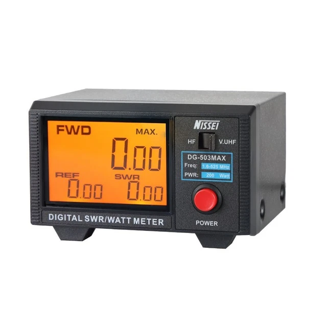 Tosmètre Wattmètre HF/VHF/UHF DG-503 Fréq=1,6-60Mhz/125-525Mhz 200W