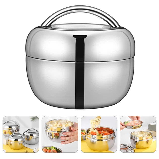 Lunchbox Aus Edelstahl Thermal- Snackbox Frühstücksbox Warmhaltebehälter Essen