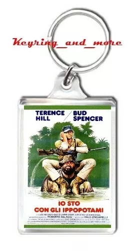 Io sto con gli ippopotami Bud Spencer Terence Hill fanart portachiavi