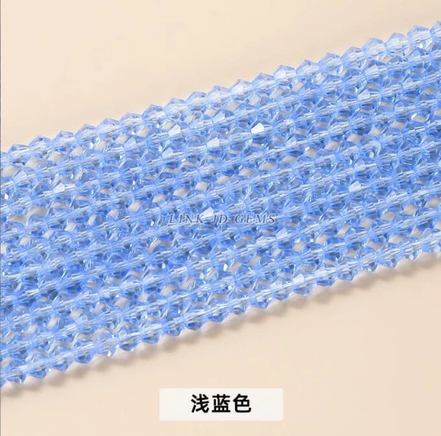 Wholesale 5pcs/package 4mm Crystal pointed beads diamond shaped glass beads