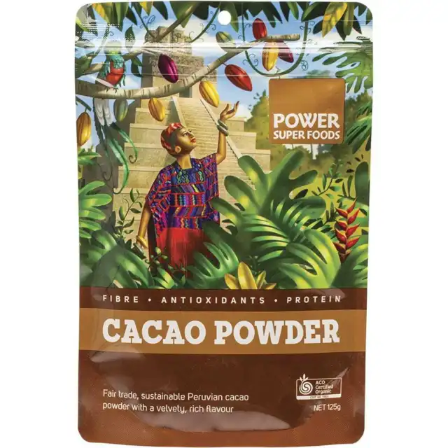 Power Super Foods Organic Cacao Powder 125g