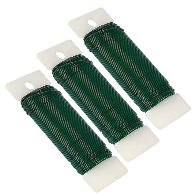 Floreale, Confezione da 3 114 Yards 22 Gauge Verde per Fiorista Flessibile  L2P3