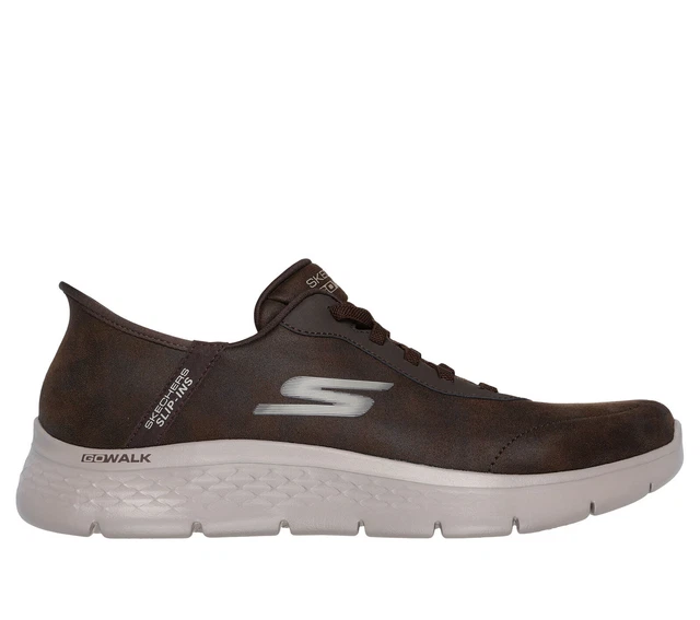 SKECHERS ZAPATOS HOMBRE Go Walk Flex-Smoth Motion, Slip-Ins BRN