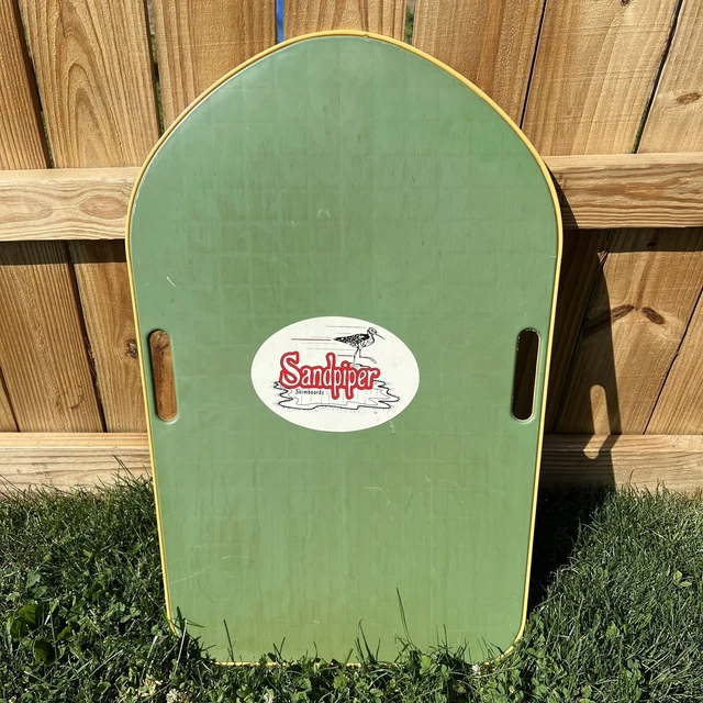 VINTAGE SANDPIPER SKIMBOARD Dewey Beach Surf Shop, DE Delaware Great