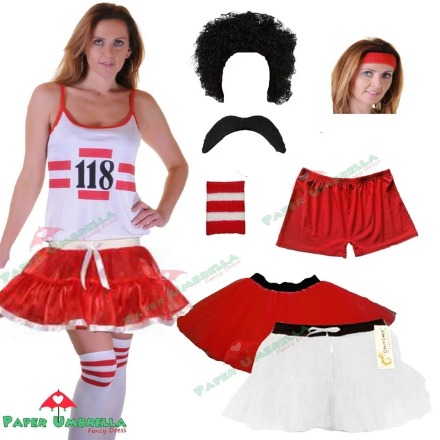 Donna 118 Costume Set MARATONA Fun Run addio al nubilato canotta gonna tutù