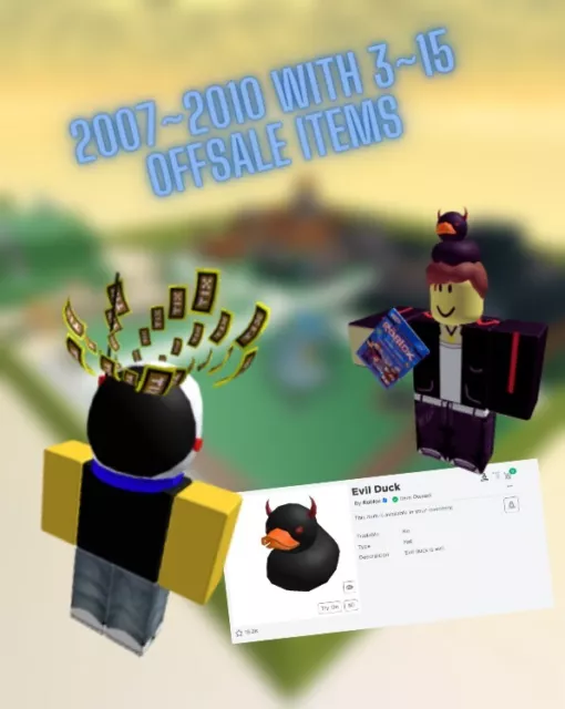 ROBLOX OG 2006-2014, 6-10+ OFFSALES / LIMITEDS