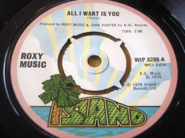 Roxy Music - All I Want Is You     7" Vinyl