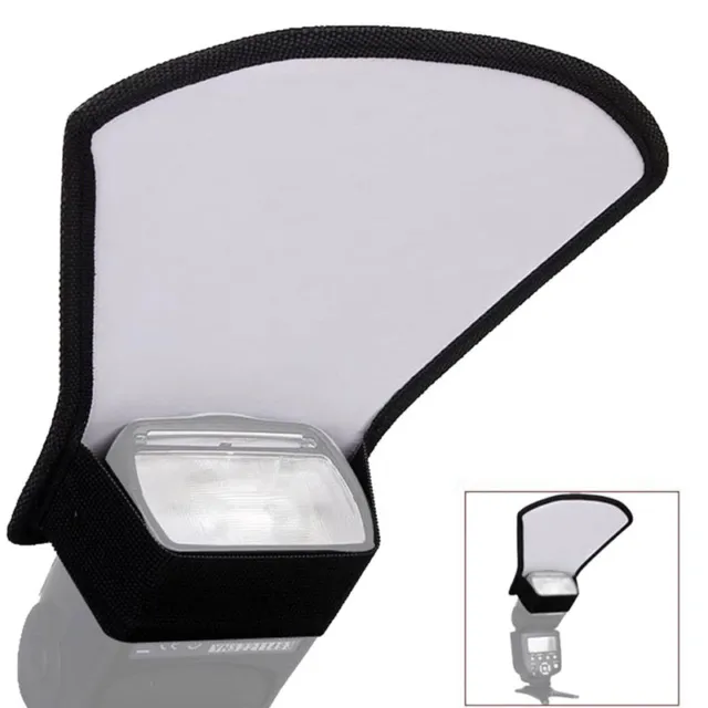 Camera Flash Diffuser Softbox Silver White Reflector For Canon Nikon SpeedliY.ou