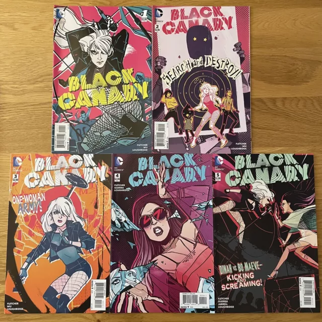 BLACK CANARY, DC 2015 SERIES by Fletcher & Wu. Issues #1-5