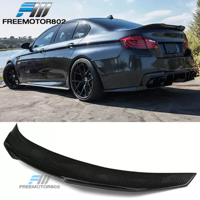 Boot Spoiler - Kick Wing - Fits BMW F10 5 Series M5 - Carbon Look