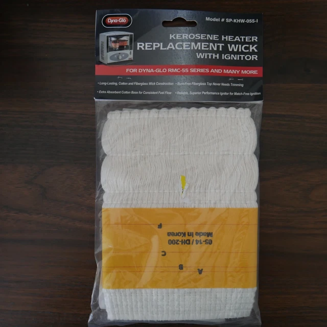 Kerosene Heater replacement Wick Dyna Glo new RMC-55 w/ ignitor